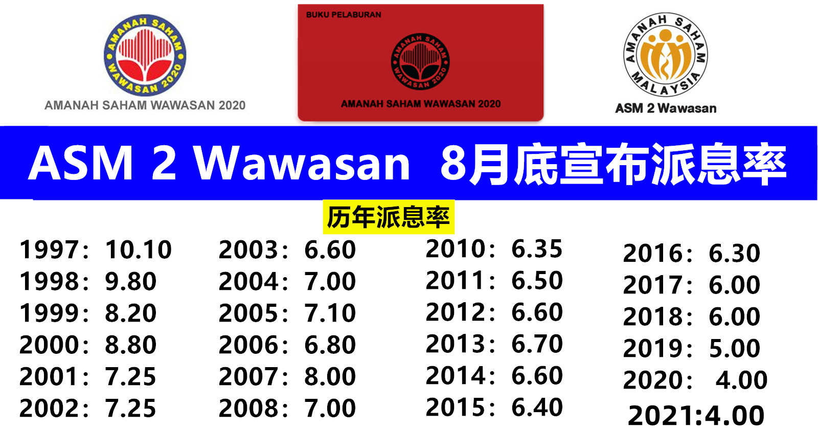 ASM 2 Wawasan将在8月底宣布派息率 高搜网